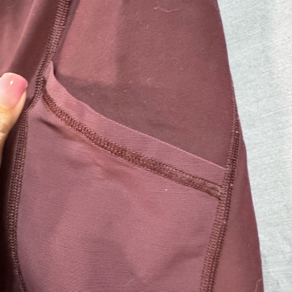 Athleta Maroon Leggings - Picture 5 of 6